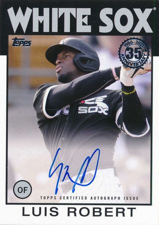 Luis Robert 2021 Topps Series 1 Auto Autograph 1986 Retro 21351 2021 Topps Series 1 License Plates Luis Robert 2021 Topps Series 1 Auto Autograph 1986 Retro 21351 2021 Topps Series 1 License Plates