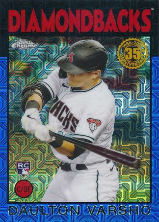 Daulton Varsho 2021 Topps Silver Pack 86BC 93 Rookie 065 150 Blue 21372 2021 Topps Series 1 License Plates Daulton Varsho 2021 Topps Silver Pack 86BC 93 Rookie 065 150 Blue 21372 2021 Topps Series 1 License Plates