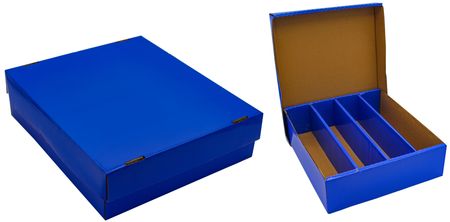 High Gloss Blue Card Storage Box 3200ct Deck Boxes Gaming Storage High Gloss Blue Card Storage Box 3200ct Deck Boxes Gaming Storage