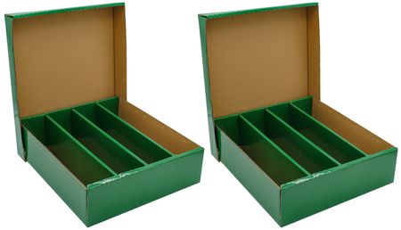 High Gloss Green 2 Pack Card Storage Box 3200ct High Gloss Green 2 Pack Card Storage Box 3200ct