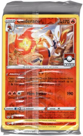 Cinderace 034 202 Pokemon League Promo Pack of 40 Cards Pokemon Promo Packs Cinderace 034 202 Pokemon League Promo Pack of 40 Cards Pokemon Promo Packs