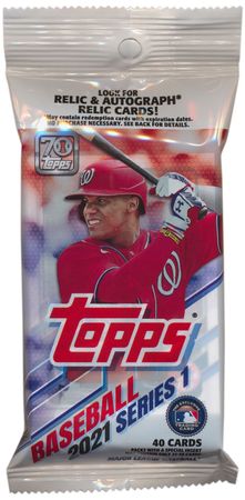 2021 Topps Baseball Series 1 Fat Value Pack Topps 09571 Baseball Trading Card Sealed Product 2021 Topps Baseball Series 1 Fat Value Pack Topps 09571 Baseball Trading Card Sealed Product