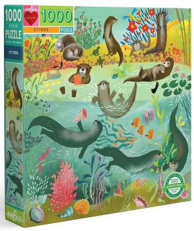 Otters 1000 Piece Square Jigsaw Puzzle EEBOO Puzzles EEBOO Puzzles Otters 1000 Piece Square Jigsaw Puzzle EEBOO Puzzles EEBOO Puzzles