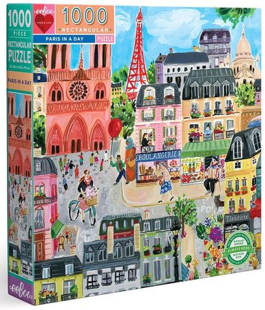 Paris in a Day 1000 Piece Rectangle Jigsaw Puzzle EEBOO Puzzles EEBOO Puzzles Paris in a Day 1000 Piece Rectangle Jigsaw Puzzle EEBOO Puzzles EEBOO Puzzles