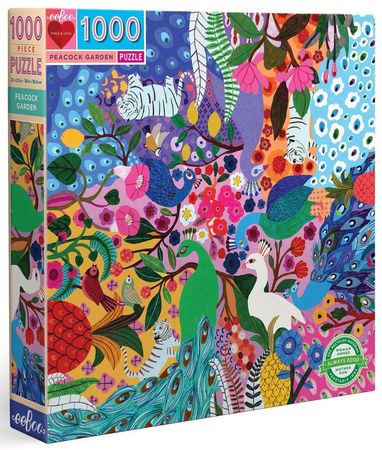 Peacock Garden 1000 Piece Square Jigsaw Puzzle EEBOO Puzzles EEBOO Puzzles Peacock Garden 1000 Piece Square Jigsaw Puzzle EEBOO Puzzles EEBOO Puzzles