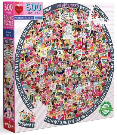 Women March 500 Piece Round Jigsaw Puzzle EEBOO Puzzles EEBOO Puzzles Women March 500 Piece Round Jigsaw Puzzle EEBOO Puzzles EEBOO Puzzles