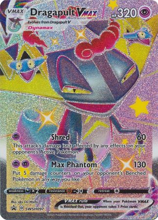 Pokemon Dragapult VMAX Full Art SWSH097 Black Star Promo JUMBO OVERSIZED