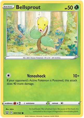 Bellsprout 001 163 Common Sword Shield Battle Styles Singles Bellsprout 001 163 Common Sword Shield Battle Styles Singles