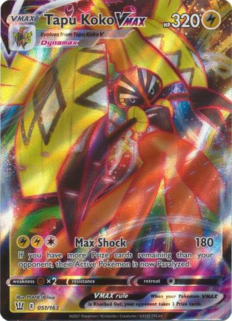 Check the actual price of your Tapu Koko V 050/163 Pokemon card