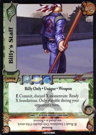 Billy s Staff SNK02 03 UFS SNK02 Fortune and Glory Singles Billy s Staff SNK02 03 UFS SNK02 Fortune and Glory Singles