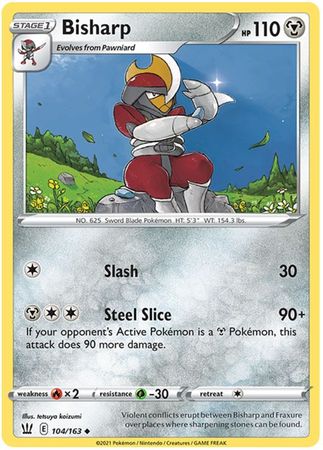 Bisharp 104 163 Uncommon Sword Shield Battle Styles Singles Bisharp 104 163 Uncommon Sword Shield Battle Styles Singles