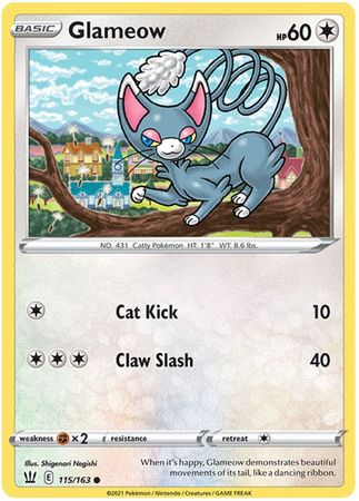 Glameow 115 163 Common Sword Shield Battle Styles Singles Glameow 115 163 Common Sword Shield Battle Styles Singles