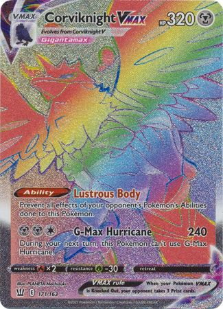 DIGITAL Corviknight VMAX Rainbow Rare pokemon tcg online 