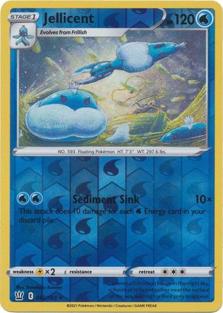 Jellicent 042 163 Rare Reverse Holo Jellicent 042 163 Rare Reverse Holo