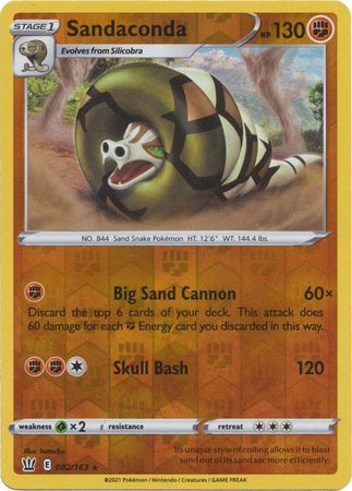 Sandaconda 82 163 Holo Rare Reverse Holo Sandaconda 82 163 Holo Rare Reverse Holo