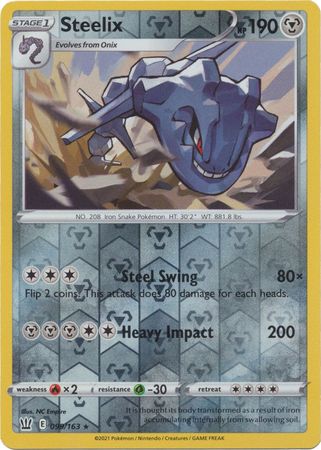 Holo Rare Pokemon TCG Card Steelix 99//163