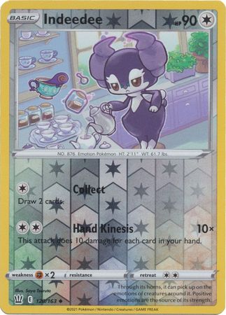 Indeedee 120 163 Uncommon Reverse Holo Sword Shield Battle Styles Reverse Holo Singles Indeedee 120 163 Uncommon Reverse Holo Sword Shield Battle Styles Reverse Holo Singles