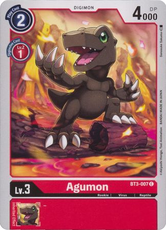Agumon BT3 007 C Common Special Booster Ver 1 0 Ver 1 5 BT03 Singles Agumon BT3 007 C Common Special Booster Ver 1 0 Ver 1 5 BT03 Singles