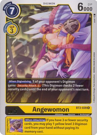 Angewomon BT3 039 R Rare Special Booster Ver 1 0 Ver 1 5 BT03 Singles Angewomon BT3 039 R Rare Special Booster Ver 1 0 Ver 1 5 BT03 Singles