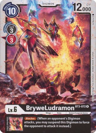BryweLudramon BT3 072 R Rare All Digimon Singles BryweLudramon BT3 072 R Rare All Digimon Singles
