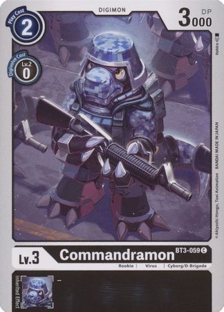 Commandramon BT3 059 C Common All Digimon Singles Commandramon BT3 059 C Common All Digimon Singles