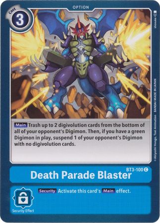 Death Parade Blaster BT3 100 C Common All Digimon Singles Death Parade Blaster BT3 100 C Common All Digimon Singles
