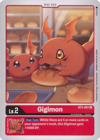 Gigimon BT2 001 U Uncommon BT02 Singles Gigimon BT2 001 U Uncommon BT02 Singles