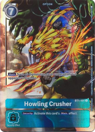 Howling Crusher Alternate Art BT1 101 C Promo Howling Crusher Alternate Art BT1 101 C Promo