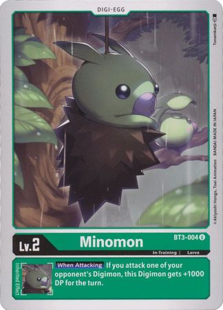 Minomon BT3 004 U Uncommon Special Booster Ver 1 0 Ver 1 5 BT03 Singles Minomon BT3 004 U Uncommon Special Booster Ver 1 0 Ver 1 5 BT03 Singles