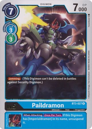Paildramon BT3 027 R Rare Paildramon BT3 027 R Rare