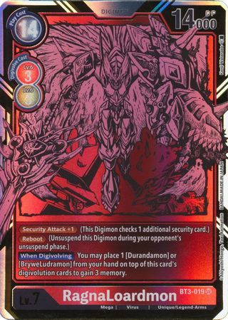 BT3-019-ALT RagnaLoardmon Alternative Art Mint Digimon Card 