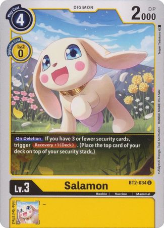 Salamon BT2 034 U Uncommon Special Booster Ver 1 0 Ver 1 5 BT02 Singles Salamon BT2 034 U Uncommon Special Booster Ver 1 0 Ver 1 5 BT02 Singles