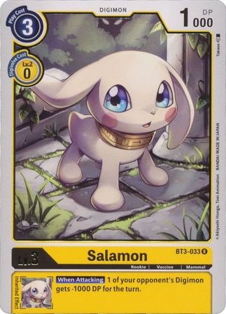 Salamon BT3 033 R Rare Special Booster Ver 1 0 Ver 1 5 BT03 Singles Salamon BT3 033 R Rare Special Booster Ver 1 0 Ver 1 5 BT03 Singles