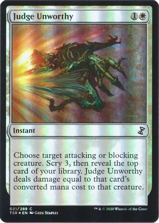 Judge Unworthy 021 289 Foil Judge Unworthy 021 289 Foil