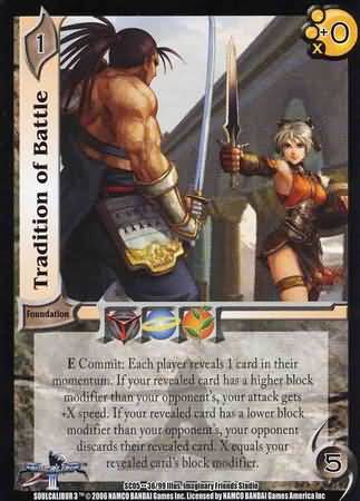 Tradition of Battle SC05 36 UFS SC05 Higher Calibur Singles Tradition of Battle SC05 36 UFS SC05 Higher Calibur Singles
