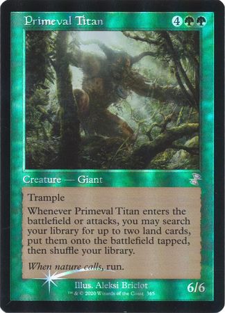 Primeval Titan 365 Timeshifted Foil Primeval Titan 365 Timeshifted Foil