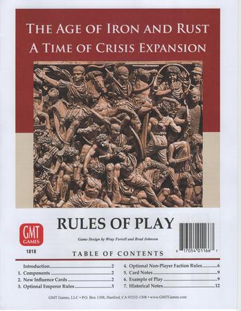 The Age of Iron and Rust A Time of Crisis Expansion GMT Games GMT1818 Wargames Ancient The Age of Iron and Rust A Time of Crisis Expansion GMT Games GMT1818 Wargames Ancient