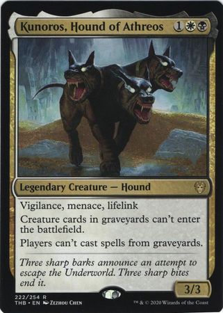 Kunoros Hound of Athreos 222 254 Silver Stamped Kunoros Hound of Athreos 222 254 Silver Stamped