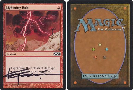 Lightning Bolt Artist Signed 21417 M11 Magic 2011 M11 Singles Lightning Bolt Artist Signed 21417 M11 Magic 2011 M11 Singles