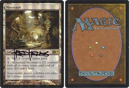 Mutavault Foil Artist Signed 21419 M14 Magic 2014 M14 Foil Singles Mutavault Foil Artist Signed 21419 M14 Magic 2014 M14 Foil Singles