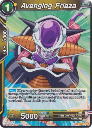 Avenging Frieza Reprint BT1 089 Common Avenging Frieza Reprint BT1 089 Common