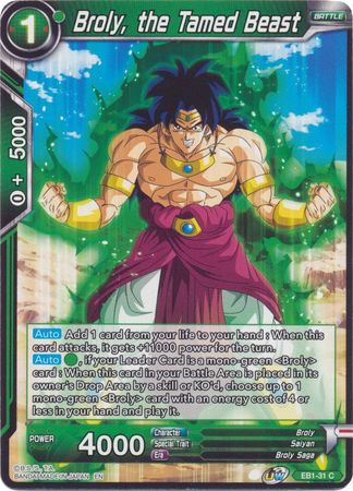 Broly the Tamed Beast EB1 31 Common Broly the Tamed Beast EB1 31 Common