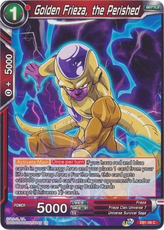 Golden Frieza the Perished EB1 08 Common Golden Frieza the Perished EB1 08 Common