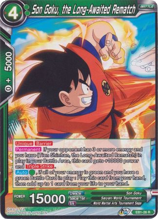 Son Goku the Long Awaited Rematch EB1 26 Rare Son Goku the Long Awaited Rematch EB1 26 Rare