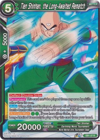 Tien Shinhan the Long Awaited Rematch EB1 27 Rare Tien Shinhan the Long Awaited Rematch EB1 27 Rare