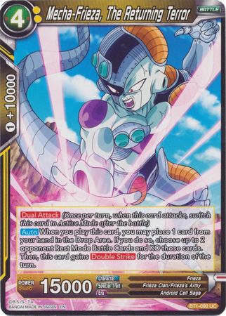 Mecha Frieza The Returning Terror Reprint BT1 090 Uncommon Mecha Frieza The Returning Terror Reprint BT1 090 Uncommon
