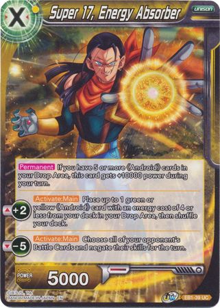 Super 17 Energy Absorber EB1 39 Uncommon Battle Evolution Booster Singles Super 17 Energy Absorber EB1 39 Uncommon Battle Evolution Booster Singles