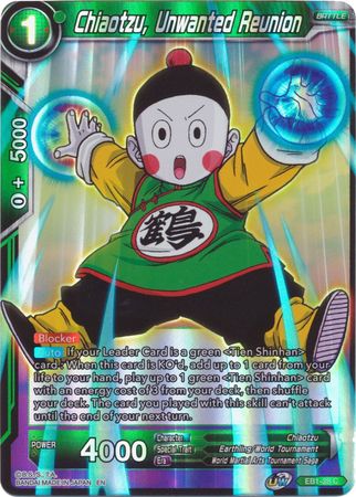 Chiaotzu Unwanted Reunion EB1 28 Common Foil Battle Evolution Booster Foil Singles Chiaotzu Unwanted Reunion EB1 28 Common Foil Battle Evolution Booster Foil Singles