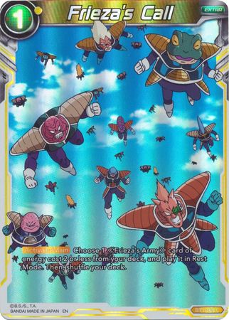 Frieza s Call Reprint BT1 109 Common Foil Frieza s Call Reprint BT1 109 Common Foil