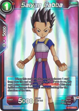 Saiyan Cabba Reprint BT1 014 Common Foil Saiyan Cabba Reprint BT1 014 Common Foil